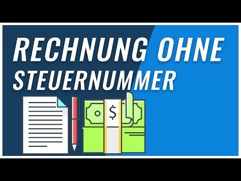 Video: So Stellen Sie Eine Rechnung Ohne Mehrwertsteuer Aus