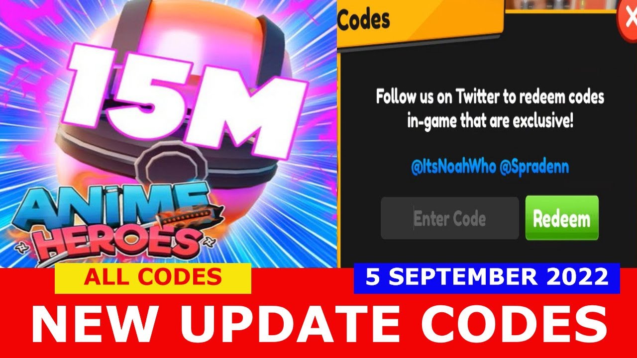 new-update-codes-15m-all-codes-anime-hero-simulator-roblox-september-5-2022-youtube