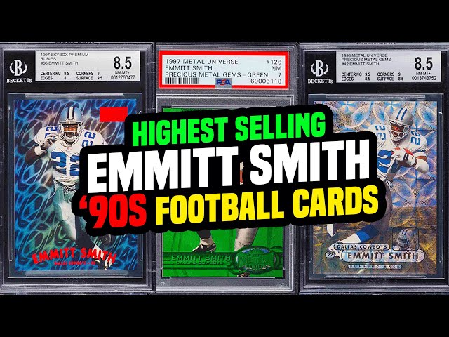 Top 15 Emmitt Smith '90s Football Cards Worth Big  Money - Which Insert  is Best?   #sportscards