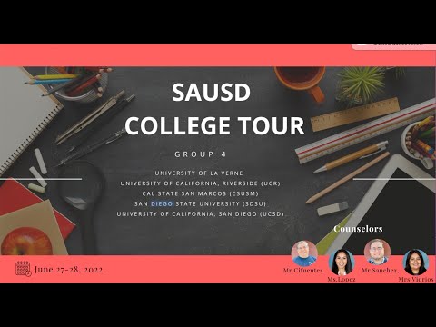 SAUSD College Tour Summer 2022