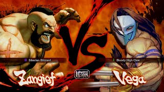 Vega Vs Zangief !! Ultra Street Fighter 4 !!