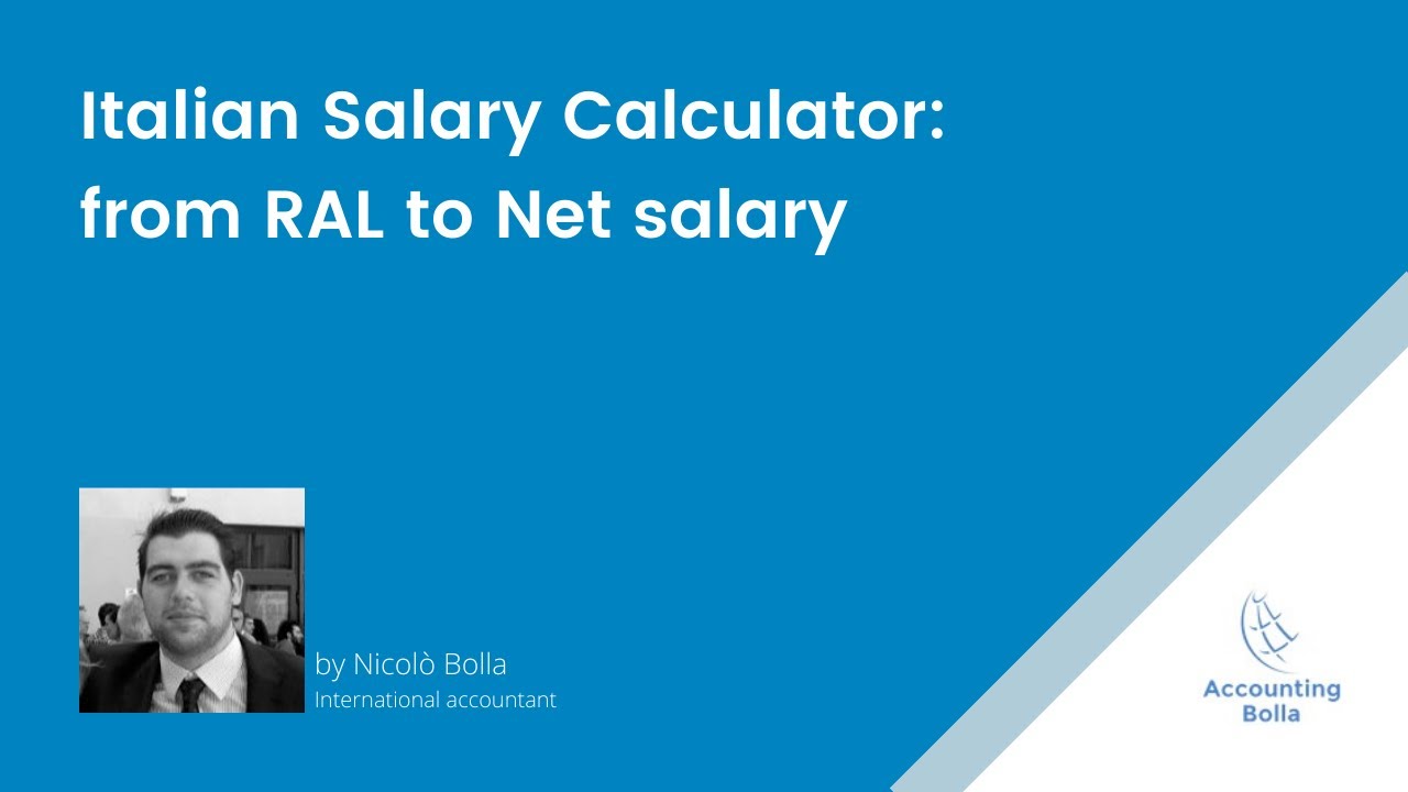 Italian Salary calculator: from RAL to Net Salary - YouTube