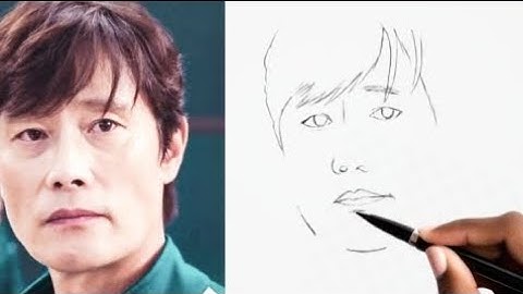 How to Draw Squid Game FRONT MAN / Squid Game no 1 Player Drawing / Drawing Tutorial Step by Step