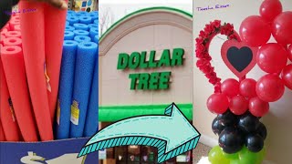 I made a Balloon Heart Garland from DOLLAR TREE #poolnoodles #LoveNotes #Shorts #diy