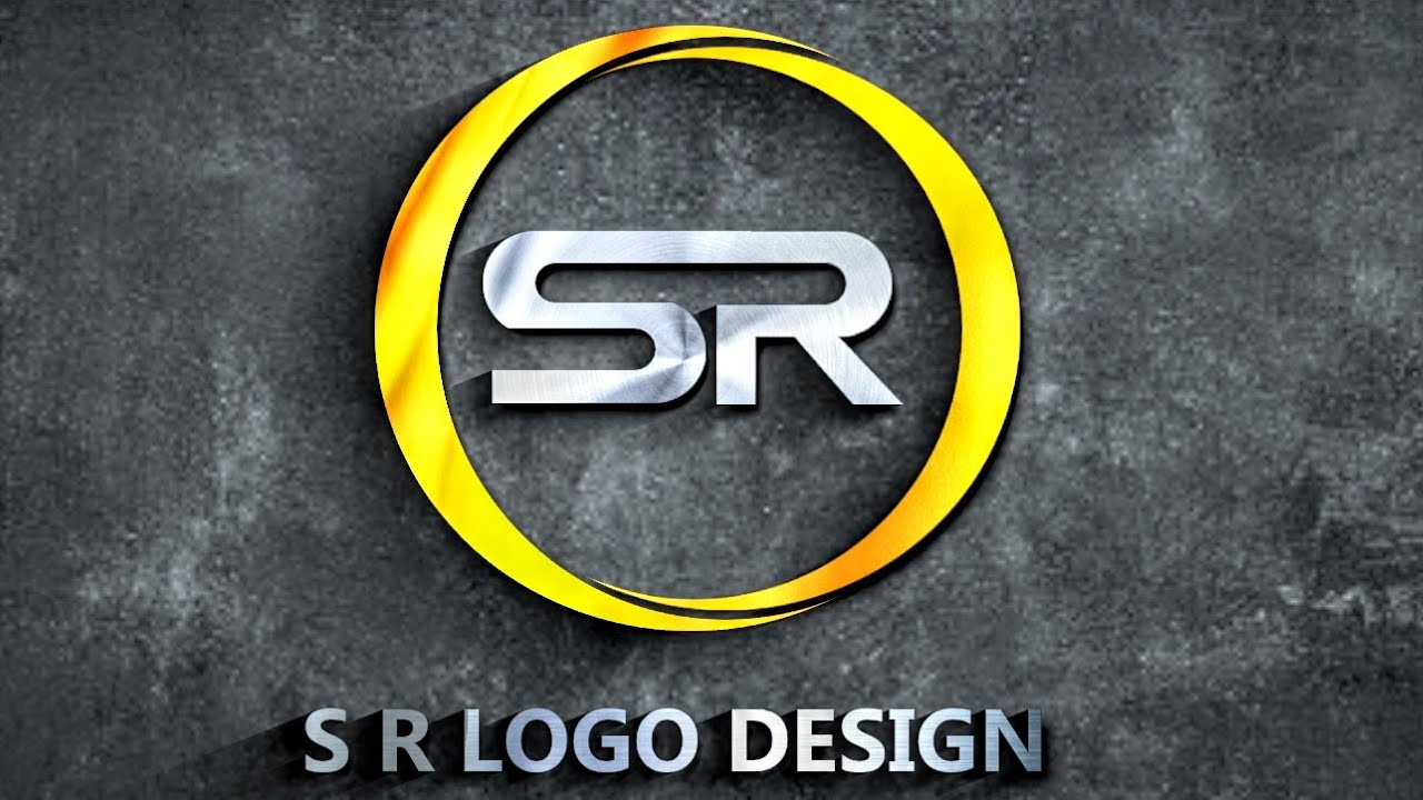 S R LOGO DESIGN IN GIMP TUTORIAL || S R LOGO - YouTube