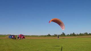 Cobra practice with a paramotor wing
