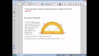Sec1.6  Geometry part 1 angles,protractor post.-congruence.wmv