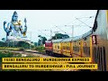 Bengaluru to murdeshwar  full journey  16585 smvt bengaluru  murdeshwar express  indian railways