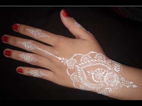 Tutorial henna  wedding henna  white tangan  mudah untuk  