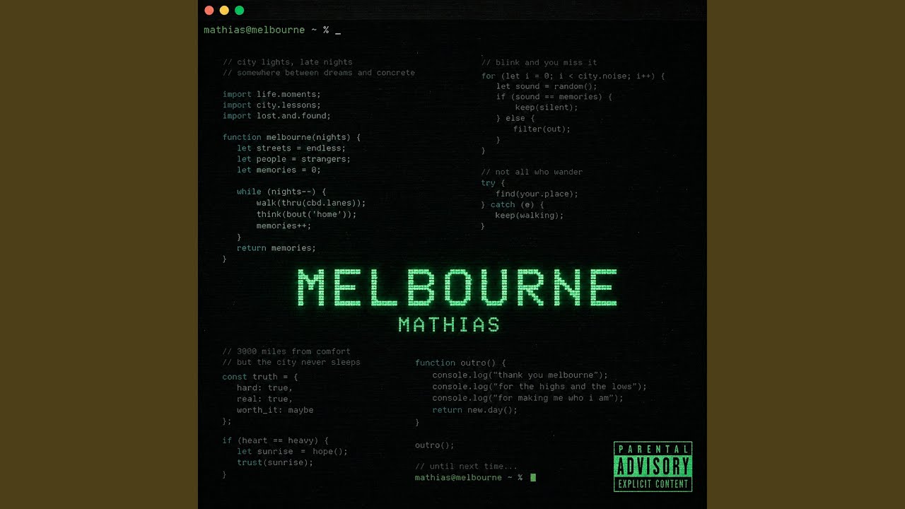 Watch Melbourne on YouTube Watch Melbourne on YouTube
