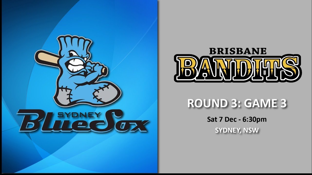 Brisbane Bandits Sydney Blue Sox Round 3, Game 3 YouTube
