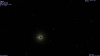 Simulated eclipse space view