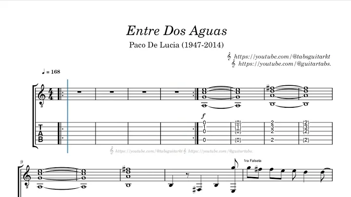 Entre dos Aguas (1) | Paco de Lucía (1947 -2014) | TAB