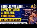 Complex Variable Differentiation and Analytic Functions One Short Revision
