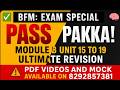 BFM Module B: 50+ Marks in 1 Shot! 🎯 Units 15-19 Visual Hacks & MCQs | CAIIB June 2026