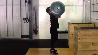 Slow split jerk 155