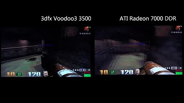 3dfx Voodoo3 3500 vs ATI Radeon 7000 DDR Quake III