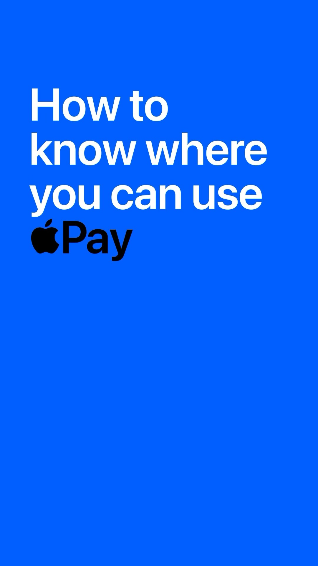 How to know where you can use Apple Pay. #Shorts