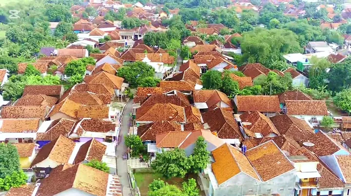 Suasana kampung bunut dari udara