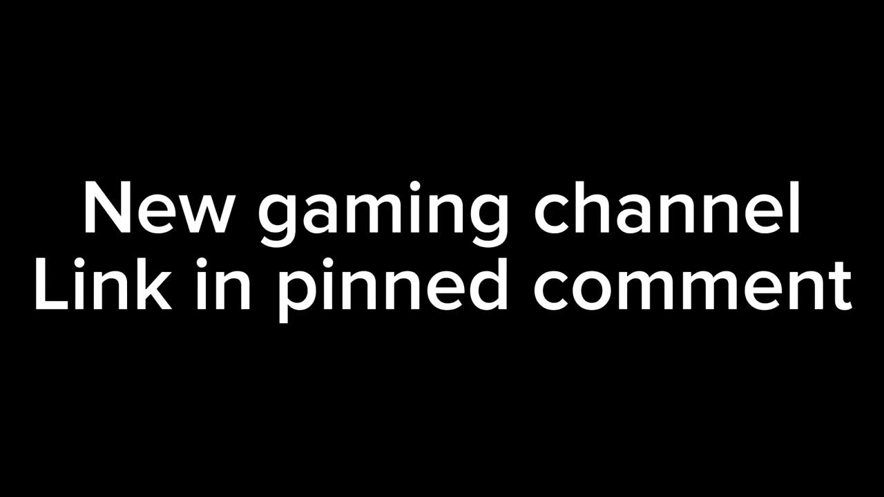 New gaming channel! YouTube