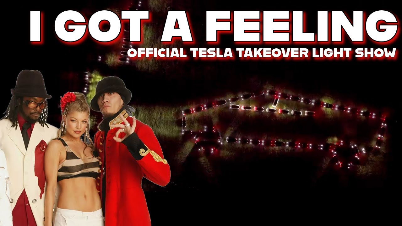 TESLA LIGHT SHOW || I GOT A FEELING || by THE BLACK EYED PEAS