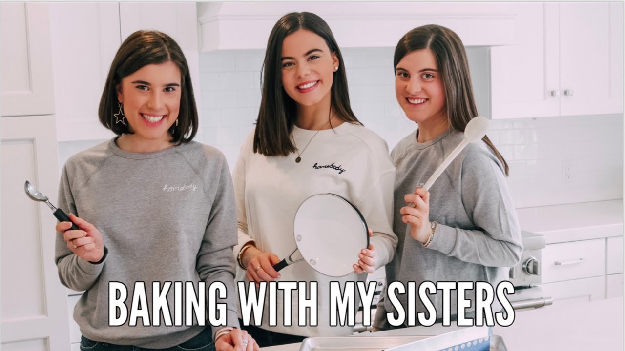 healthy baking with my sisters! - YouTube
