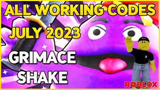 Grimace Shake codes December 2023
