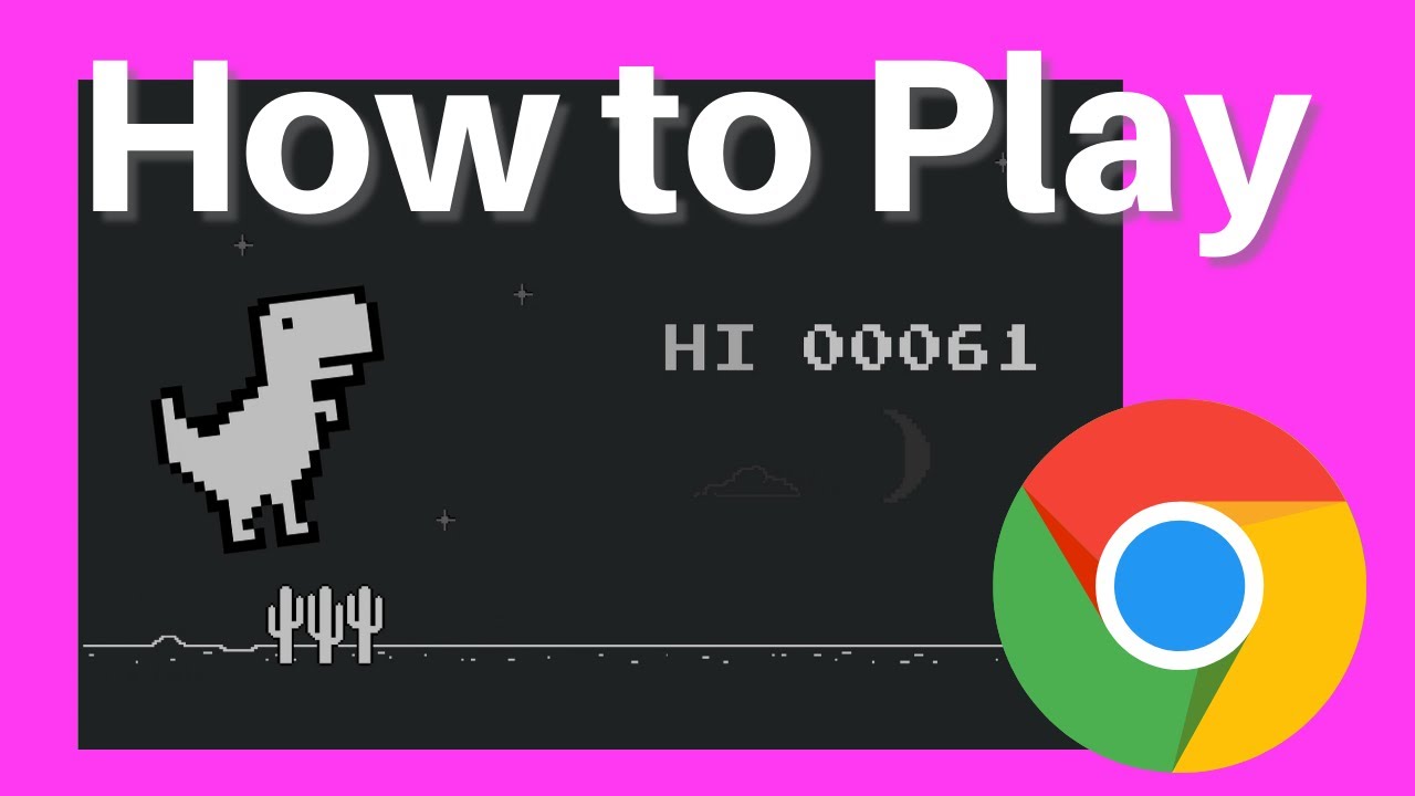 How to play the Dino runner Google Chrome dinosaur game while online - H2S  Media