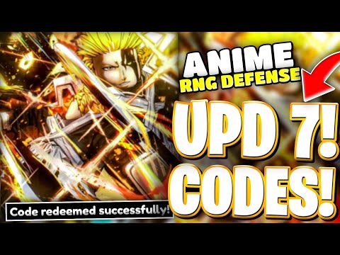 💫[BLEACH UPD] ALL BLEACH UPDATE 7 NEW CODES FOR ANIME RNG DEFENSE | ROBLOX ANIME RNG DEFENSE CODES