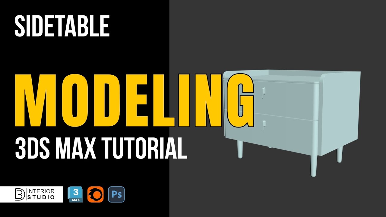 Side Table Modeling in 3ds Max | Beginner Friendly Furniture Tutorial ...