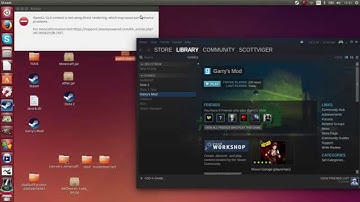 Comment régler steam OpenGL GLX context is not using direct rendering