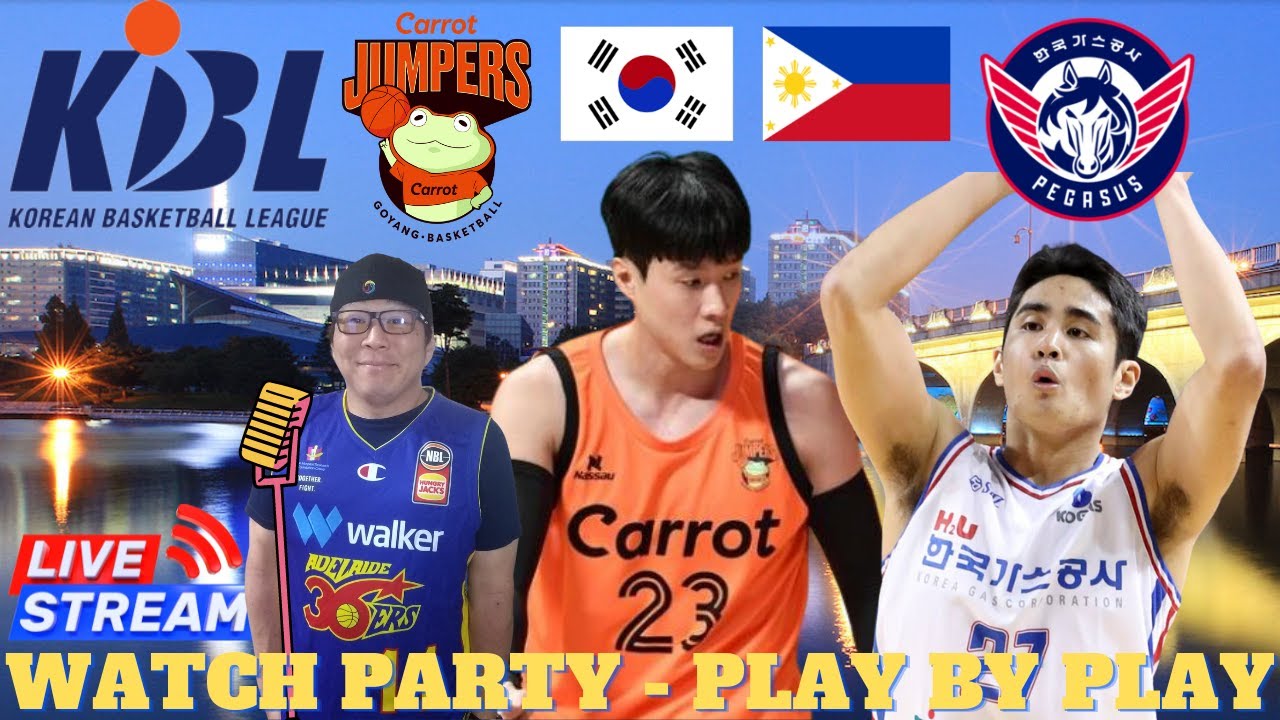 Goyang Carrot Jumpers vs Daegu Kogas Pegasus - KBL Live - Watch Party - Fan Chat - Play By Play