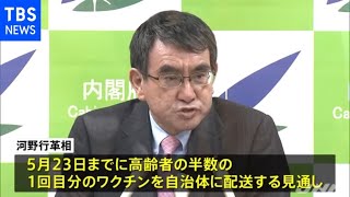 高齢者半数の「１回分ワクチン」 ５月下旬までに配布見込み