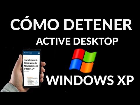 ¿Cómo Detener la Recuperación de Active Desktop en Windows XP?