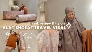 HAUL & REVIEW - Mukena & Sajadah Travel Mini | ternyata sekecil ituuu (?) 🫣 + tas ala pinterest screenshot 2