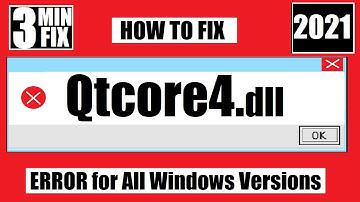 [𝟚𝟘𝟚𝟙] How To Fix Qtcore4.dll Missing/Not Found Error Windows 10 32 bit/64 bit 🅽🅴🆆