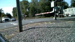 NS stack train heads east 
