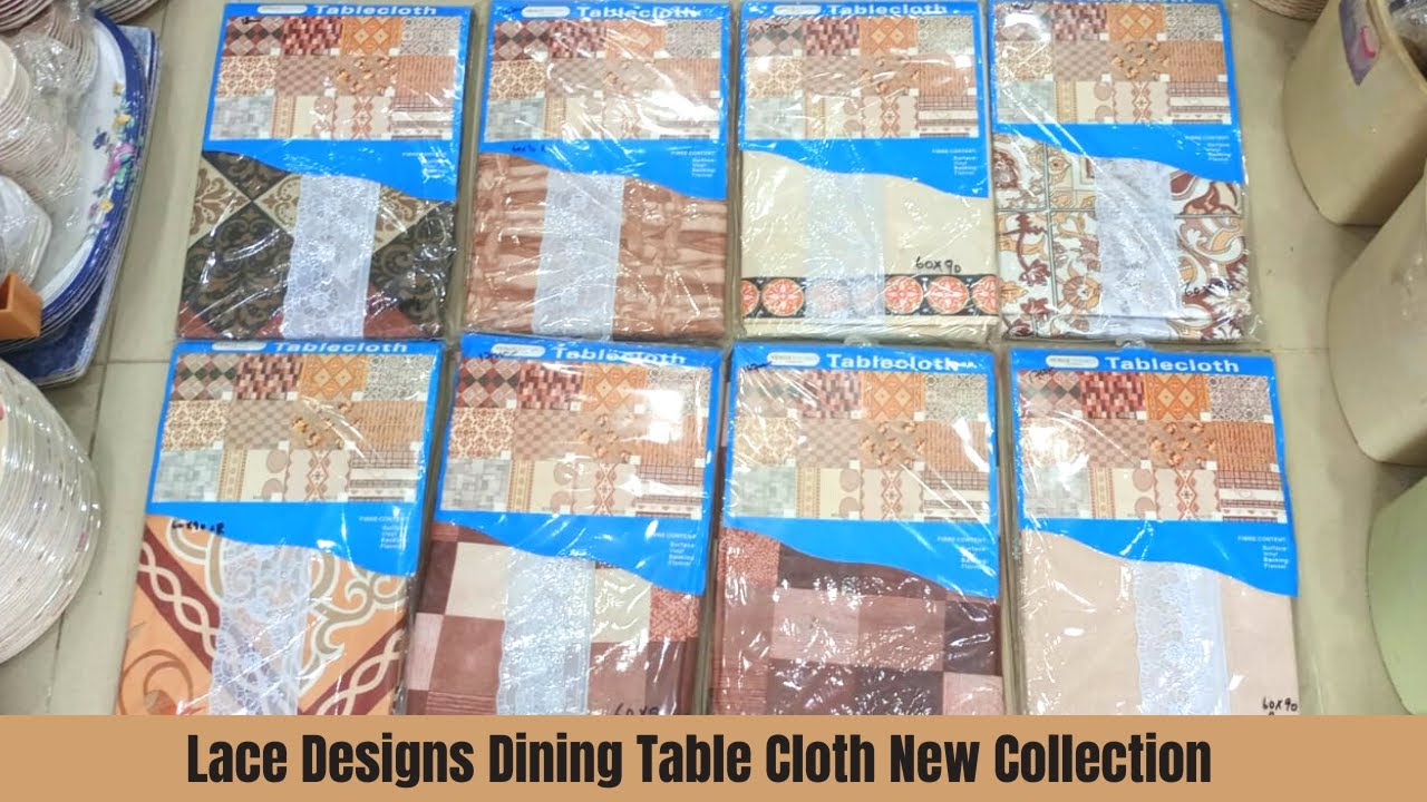 Dining Table Cover Plastic | Plastic Table Cloth | Lace Dining Table Cover