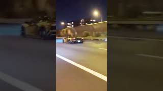 Lamborghini modified gintani exhaust sound and flames #lamborghini #ytshorts #carshorts #shortsfeed