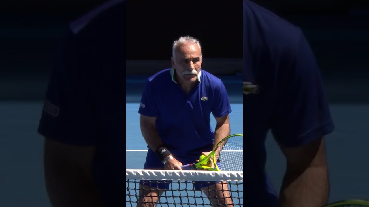 The most RELAXED tennis player on the planet! 🌎