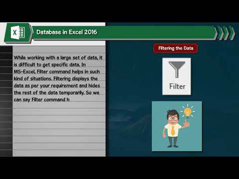 Database in Excel 2016 | MS Excel 2016 | Smart with Excel 2016