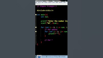 Amazing Triangle Pattern using C programming Part 3
