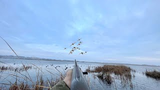DUCK HUNTING a HIDDEN LAKE Loaded with MALLARDS! (DRAKE LIMIT)