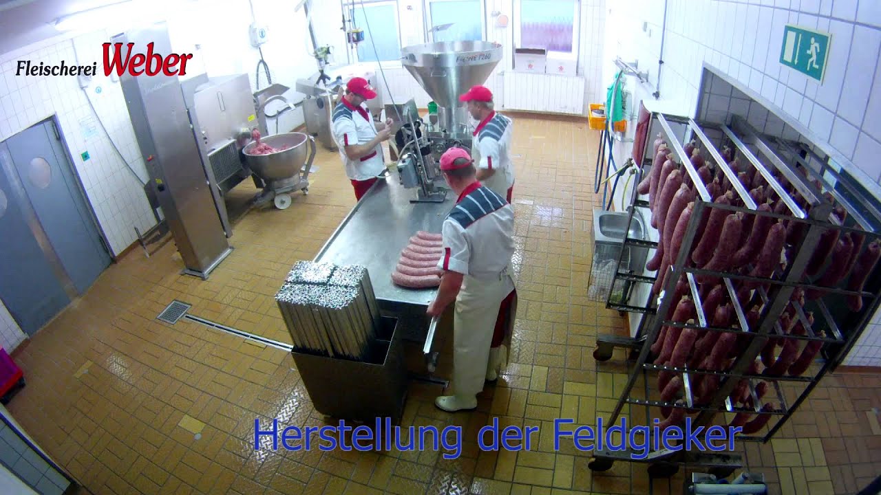 Die Herstellung der Feldgieker - Fleischerei Weber GmbH