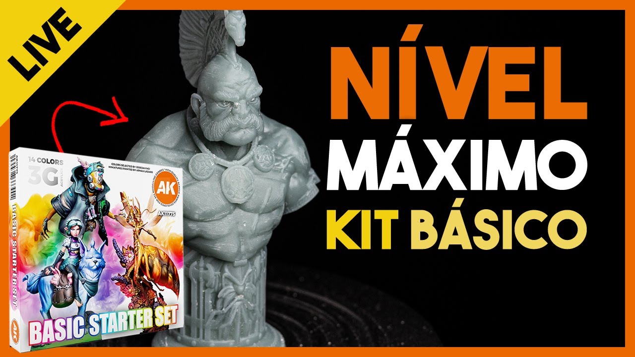 Pintura DISPLAY com o SET BÁSICO da AK Interactive - AO VIVO