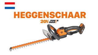 domesticeren schapen Verrassend genoeg WORX WG261E HEGGENSCHAAR 20V NL - YouTube