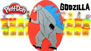 Huevo Sorpresa Gigante de Godzilla Terrorífico  de Plastilina pay Doh en Español