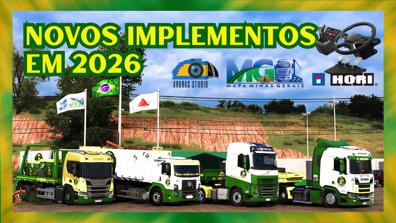 NOVOS IMPLEMENTOS CHEGANDO/ SEGUIMOS EM FRENTE/ MAPA MINAS GERAIS