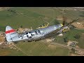 Dottie Mae P-47 Air-to-Air on First Public Flight - 26 Aug 2017 at Warbird Roundup