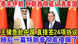惹完伊朗 阿联酋彻底认清美国，王储急赴中国 直接签24项协议，随后一幕特朗普彻底傻眼了！